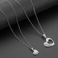 Mother-Daughter Bond Double-Heart Letter Pendant Necklace Mother's Day Gift ft