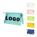 Waterproof PVC Clear Vinyl Makeup Pouch with Zipper Custom Logo Cosmetic Bag