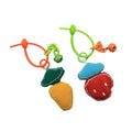 Fashion Cloth Fruit Keychain Charms Lovely Plush Strawberry Carrot Key Chains Fabric Car Key Ring Bag Pendant Trinket Girls Gift