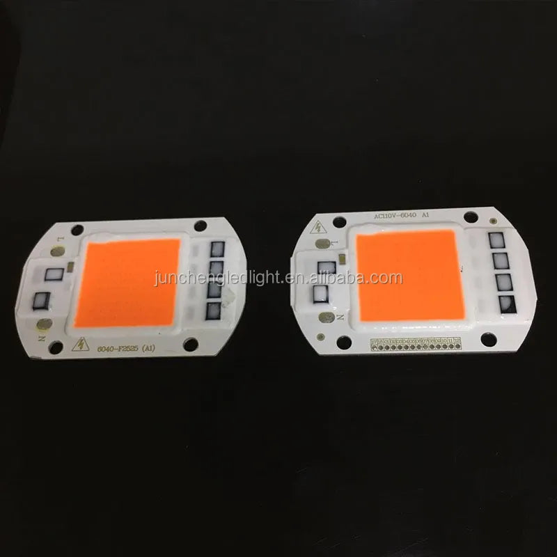 AC 220V 230V 380-840nm Full Spectrum Grow Light Flip Chip DOB Led Module 50w AC COB LED