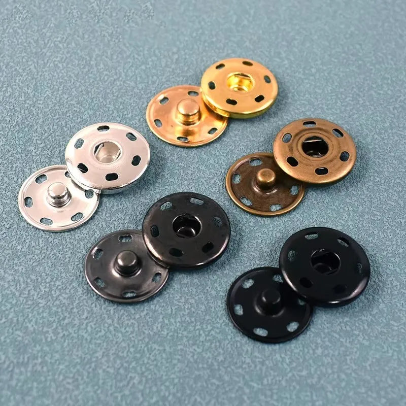 Deepeel C7-2 19mm DIY Sewing Garment Accessories Screw Fastener Trench Coat Shirt Knit Suit Decorate Round Metal Snap Buttons