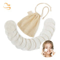 8cm Soft Scrub Round  Bamboo Terry Face Cleansing Pads Green Estate Reusable Makeup Remover Pads