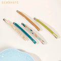 INS Style Popular Gold Logo Thin Acetic Acid Barrettes Bangs Acetate Hairpins Colorful Simple Hair Accessories Wholesale
