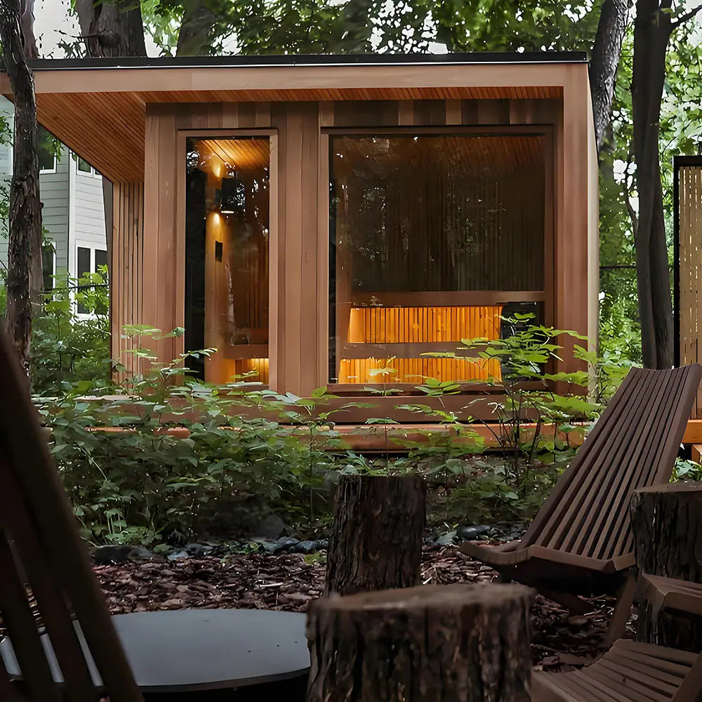 Sauna Hot Panoramic Garden Sauna For 4 People