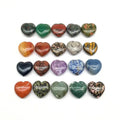 Wholesale Natural High Quality 30mm Dreant Amethyst Crystal Hearts 3cm Rose Quartz Heart Mix Material Heart for Love Gift