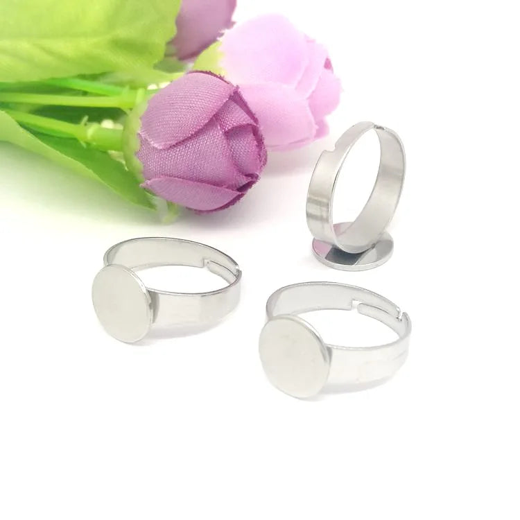 Best-Selling DIY Handmade Stainless Steel Ring Adjustable for Various Sizes Jewelry Findings & Components for Accessorizing