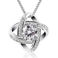 Wholesale Women Necklaces Sterling Silver Cubic Zirconia Pendant Necklace