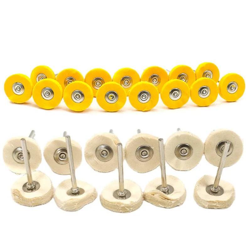 High Quality Cloth Grinding Buffing Wheel Remover Silver Stable Jewelry Polishing Tool Yellow Polishing Wheel Cloth Equipment