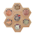 Handmade Home Decor Wooden Artistic Medal Trophy Hanger Display with Shelf