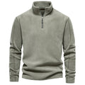 NS009 Men's Long Sleeve Half Zip Pullover Sweater Custom Embroidery Oversized Cotton Polyester Polar Fleece Hooded Quarter ODM