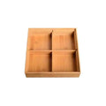 Multifunctional Wooden Rectangular Snack Box with Lacquer Finish for Storing Dried Fruit Nuts Candies Great for Weddings