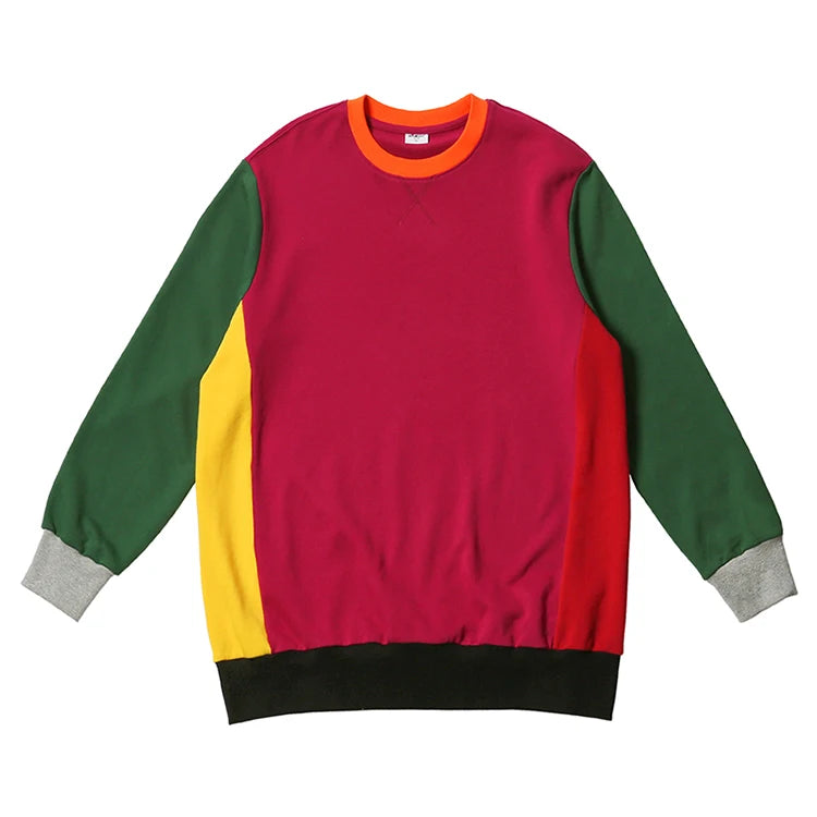 Supplier Custom Eco-Friendly Silk Screen Heavyweight Contrast Stitching Hooded Solid Autumn High Street Oversize Men's