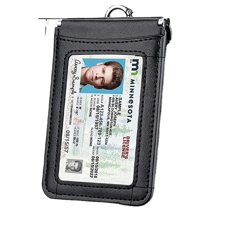 Vag Tanned Mini Slim Wallet Pouch Custom Embossed Brand Logo Short Purse Luxury Men Women Credit Card Holder Wallet Card Case
