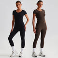 Studio to Street Simple Organic Yoga Wear Fashion Women Lounge Wear Compression Running Fitness Wear Set