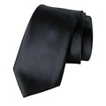 3-inch Luxury Men's Microfiber Formal Durable Necktie Solid Color High Quality Custom Logo Packed Stylish Gift