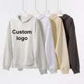 Men's Blank Thick Material Cotton French Terry Hoodie Luxury Quality Heavy Weight Oversized Fit Custom Print Logo Hoodies