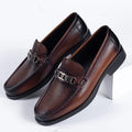 Real Cowhide Leather Men's Summer Loafer Shoes Breathable Brown Slip-On Shoes for Men Casual Business Style Men Shoes