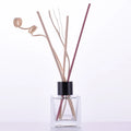 50ml Clear Square for Reed Diffuser Bottle with Custom Packaging and Fiber Stick Screw Cap Sealing