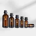 Custom Empty Glass Essential Oil Bottle With Tamper Proof Cap Dropper Insert and Orifice Reducer