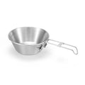 Outdoor 304 Stainless Steel Folding Cup Camping Tableware Picnic Wide Mouth Tea Cup Sheila Bowl Mountaineering Water Cup