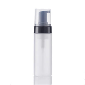 3.3 oz Frosted Plastic Foam Pump Bottles Travel Size BPA Free Refillable Foamer Dispenser for Shampoo Face Wash Foaming Soap