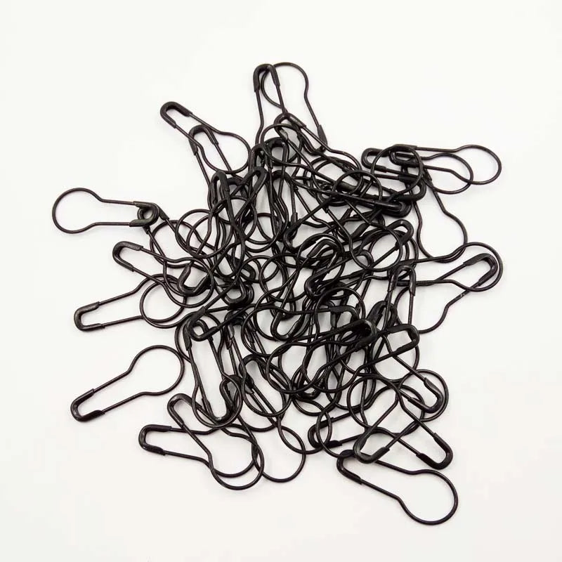 High Quality Stainless Steel Pear/Gourd Shape Safety Pins Plating Colorful Options Durable 22mm Size for Clothes-OEM
