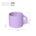 Plain Pattern Silicone Tea White Espresso Coffee Mug Sublimation Camping Customized Food Grade Silicone Coffee Mug With Handle