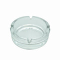 Factory Supply Custom Glass Ashtray with Personalised Logo Clear Design Classic Style Portable Round Shape Multi-Use Available