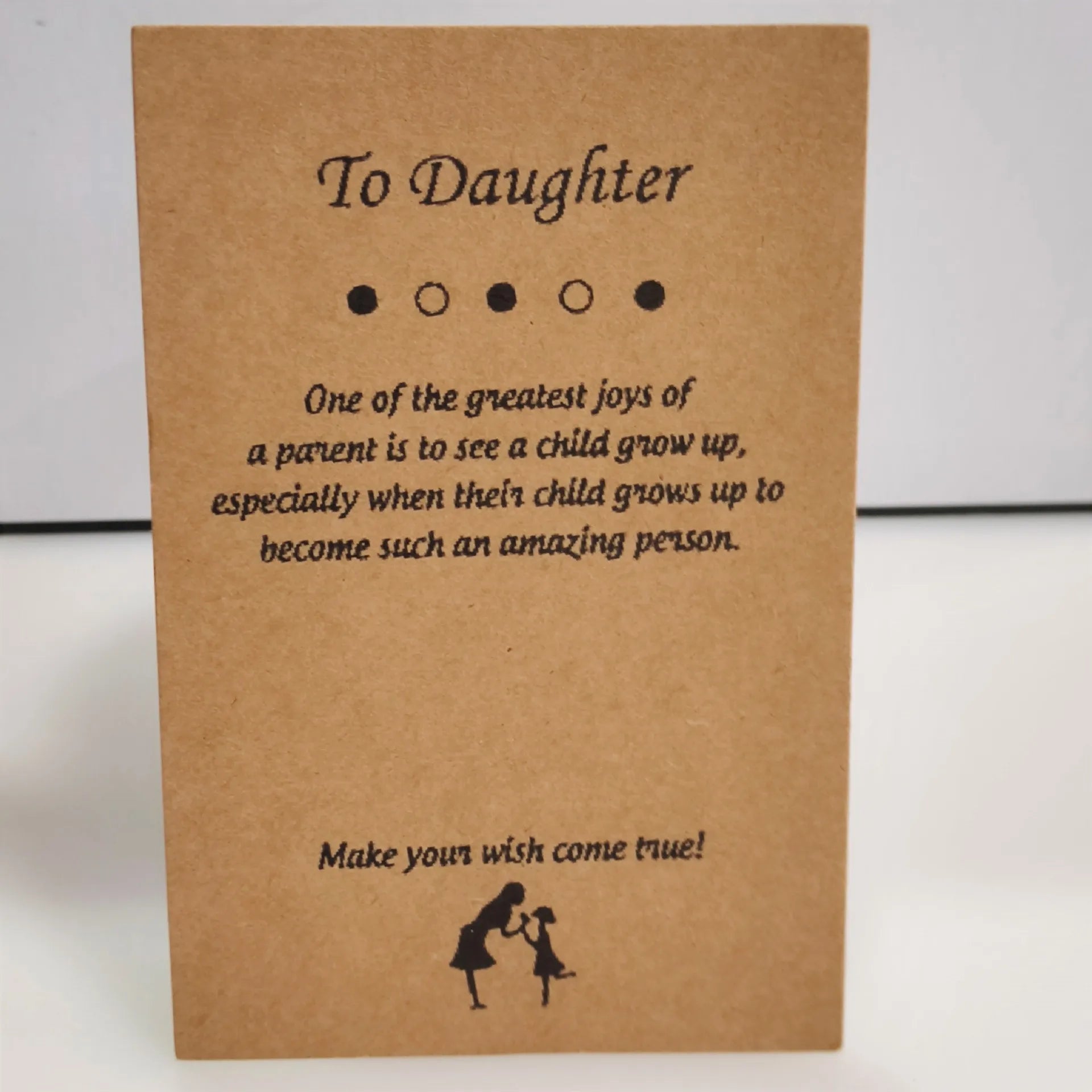 Jewelry Packing and Display Mom and Daughter Friendship Card Inspire Care Gift Cards 8x12cm