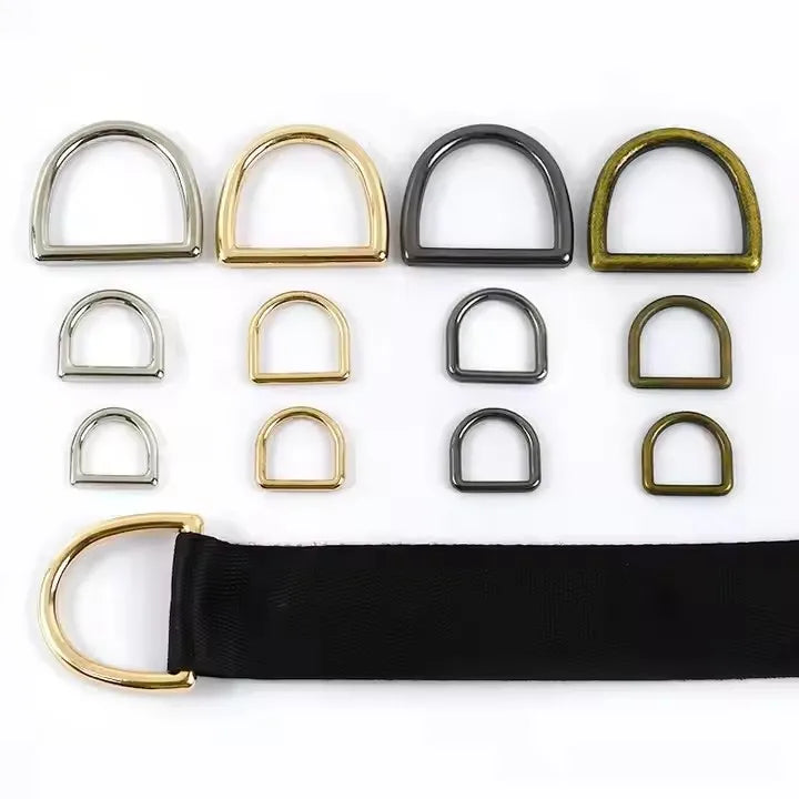 Deepeel BF359 10-38mm Seamless D Ring Clasp Zinc Alloy Solid Hardware Luggage Accessories Connective Buckles