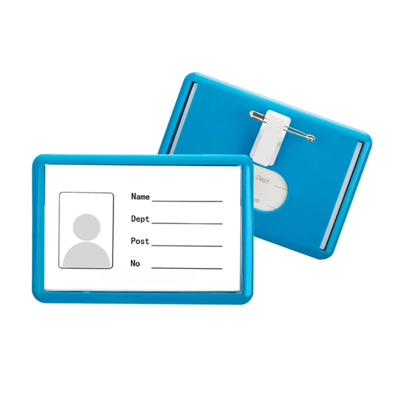 Customizable Corporate PP Plastic Smart Card Holders Fashionable Business Style With Clip Pin for Name Badge & ID Card