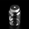 Custom Logo Plastic Juice Mason Jar with Holes Classic Clear Jars with Metal Lids Canning Jars for Food