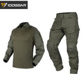 IDOGEAR New Version G3 Assault Camo Camouflage Tactical Hunting BDU Tactical Uniform Set with Knee Pads