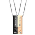 Fashion Couple Necklace Valentine's Day Gift Jewelry love Couple Necklace Her King His Queen Stainless Steel Pendant Necklace