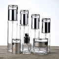 Glass Set Bottle Cosmetic Packaging Serum Skin Care Toner Lotions 20ml 30ml  40ml 50ml 60ml 80ml 100ml 120ml clear Glass Bottle
