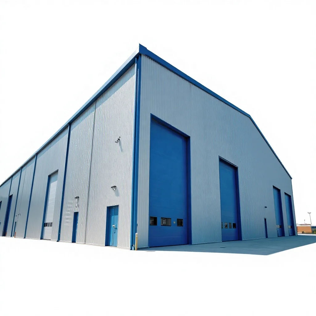 Modern Prefabricated Steel Structure Building for Workshop Hangar Gym Mall & Warehouse