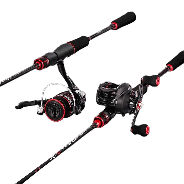 Newbility  Supplier Carbon Fiber Big Game Spinning Casting Lure Fishing Rod and Reel Combo Set Fishing Kit