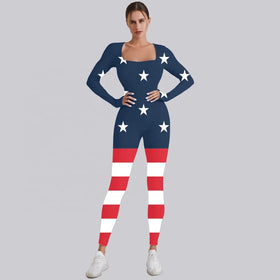 Custom OEM Ribbed Tummy Control Buttery Soft High Waist Bodysuit Jumpsuit for Women Workout