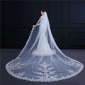 Church Large Train Veil Bridal Wedding Long Veil High-grade Sequin Lace Applique Veil