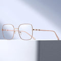 MS 82199 New Ladies Optical Eyewear Frames Large Metal Frame with Diamond Temples Plastic Frame Colored Style MegaBDM