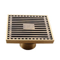 Factory Best Prices Antique 4 Inch Bathroom Brass  Floor Drain  Tile Toilet Floor Drain Cover