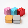 6.5*6.5*4cm Metal Square Tin Gift Box Candy Snacks Chocolates Sugar Cement Wedding Favors or Gifts