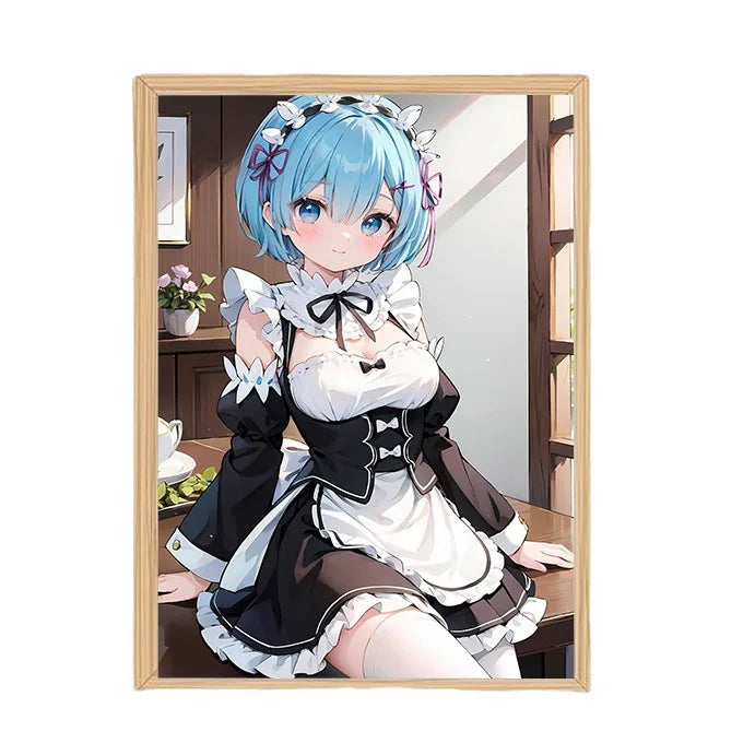 2024 Lighting Painting DecorationThree-color Luminous Lighting Painting DecorativeLed Glowing Photo Frame