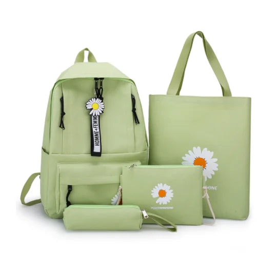 New Korean Version Small Fresh Daisy Backpack for Female Junior High School Students Net Red Freshness Sen Schoolbag