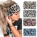 Headbands for Women Girls Vintage Leopard Headband Knotted Headwraps  Cross Hair Bands Accessories
