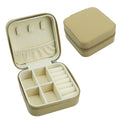 Custom logo PU Cloth Leather Mini Cute Travel Organiser Jewelry Box Organizer square Jewelry Pu Leather Box