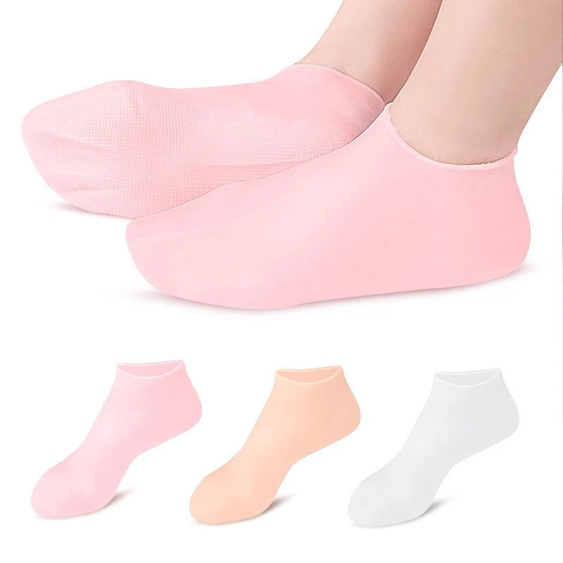 Anti-Slip Bottom Design Silicone Sock Foot Care  Moisturizing Gel Socks