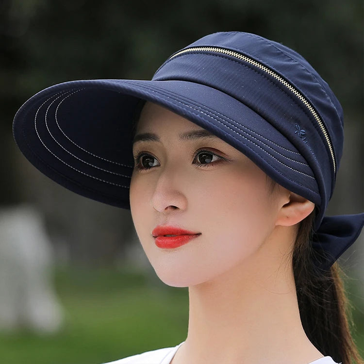Multifunctional Detachable Packable Hat 2 in 1 Zip-off Sun Protection Visor