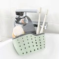 Sink Drain Hanging Basket Kitchen Adjustable Rubber Creative Hollow Dishwashing Sponge Pool Shelf Storage Hanging Bag