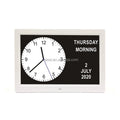 Large 12.1 Inch LED Digital Calendar Day Clock with Backlight Modern Electronic Design Medication Reminder for Dementia Patients